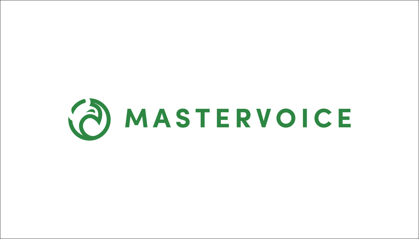овний логотип платформи Mastervoice (знак та назва) – ключовий елемент розробки фірмового стилю та брендінгу в Україні